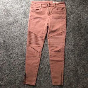 Wishlist Dusty Rose Moto Pants